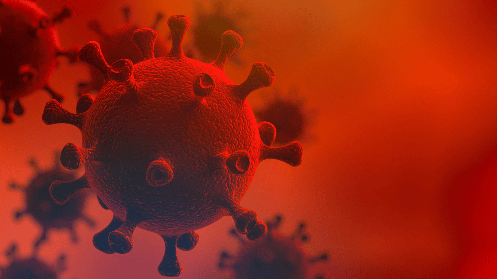 Virus under a microscope